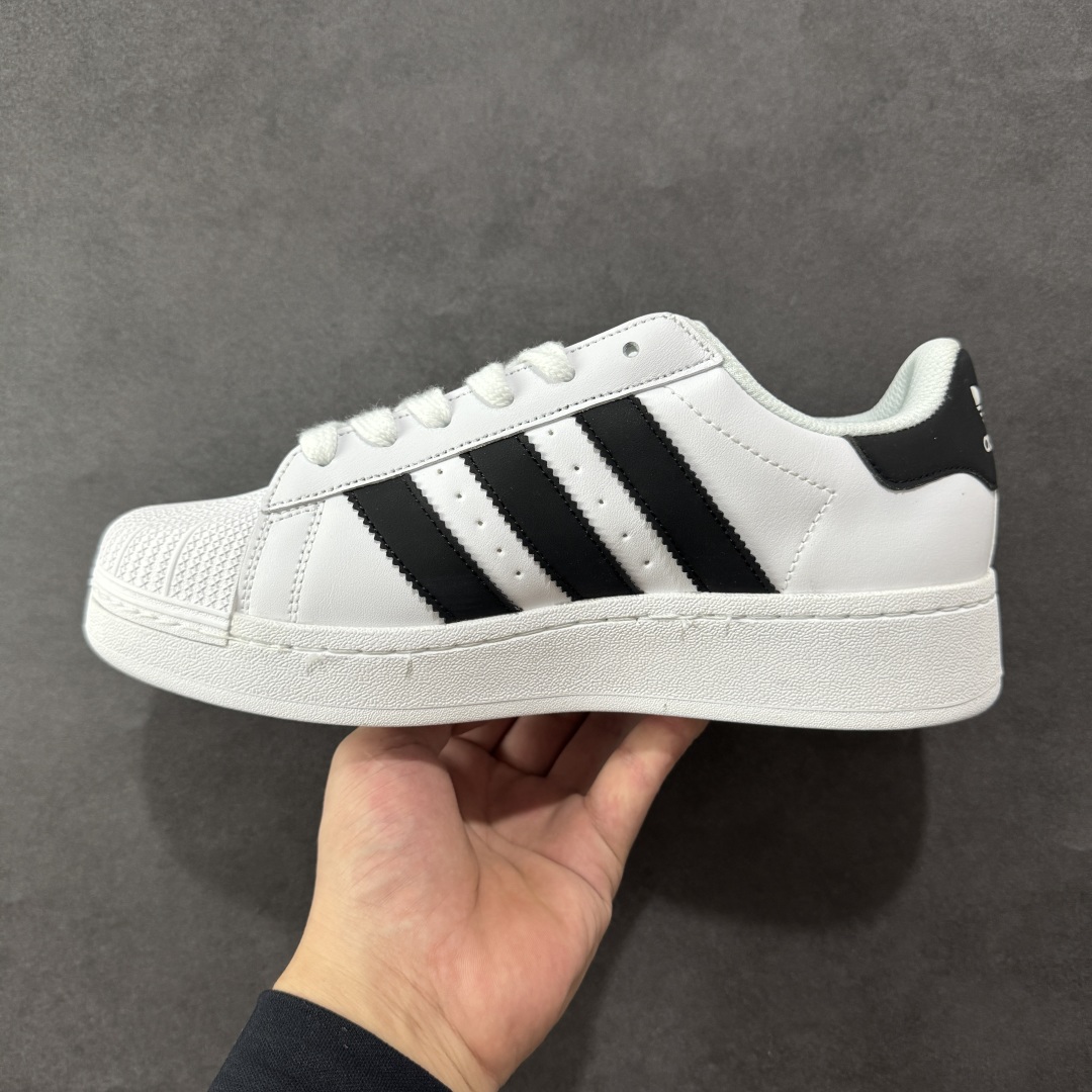 图片[2]-【GQ平台版福利】Adidas Originals Superstar XLG 贝壳头厚底休闲板鞋 原鞋开发 版型正确 细节无敌 清洁度完美 诠释最高工艺 尺码：36-45-选品中心