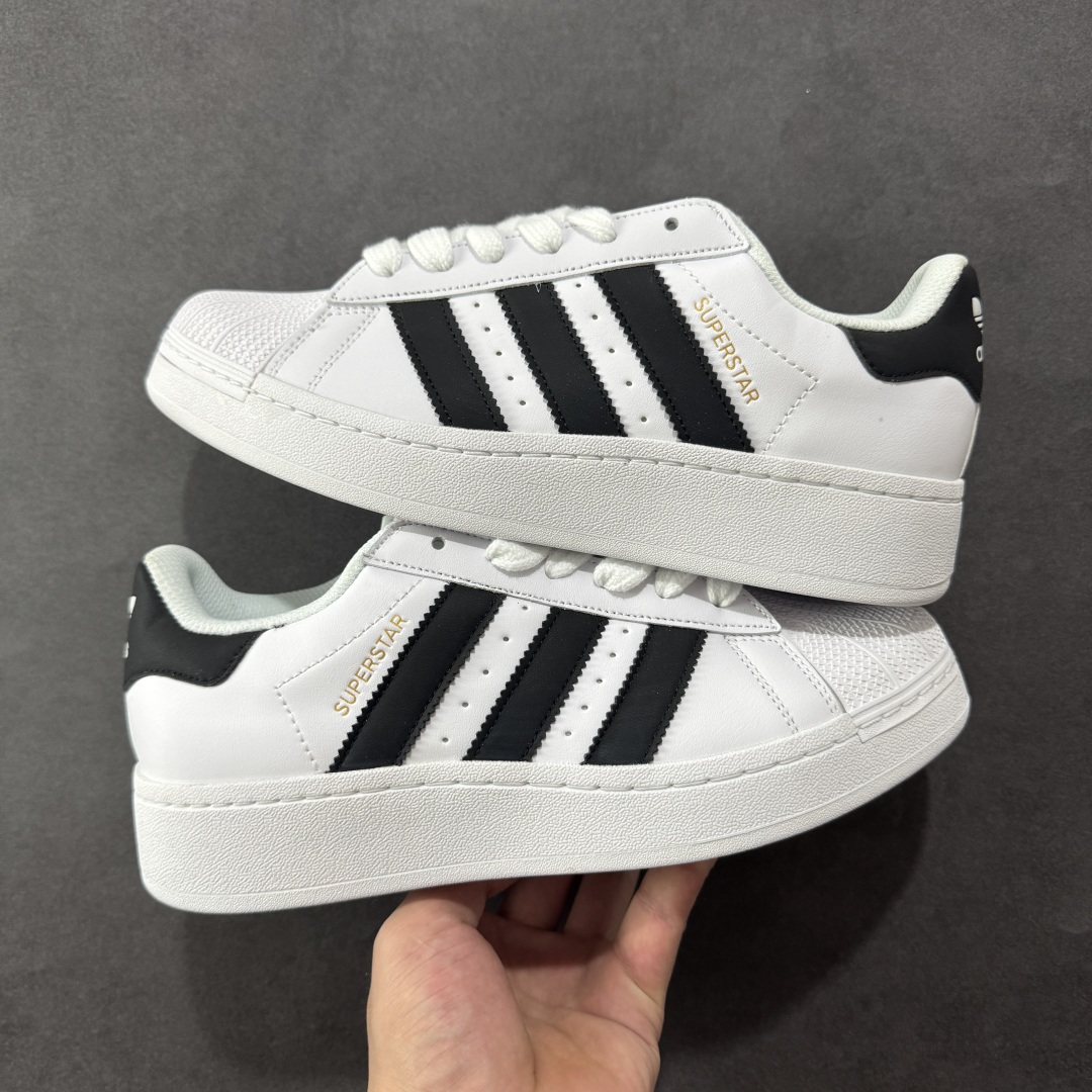图片[5]-【GQ平台版福利】Adidas Originals Superstar XLG 贝壳头厚底休闲板鞋 原鞋开发 版型正确 细节无敌 清洁度完美 诠释最高工艺 尺码：36-45-选品中心