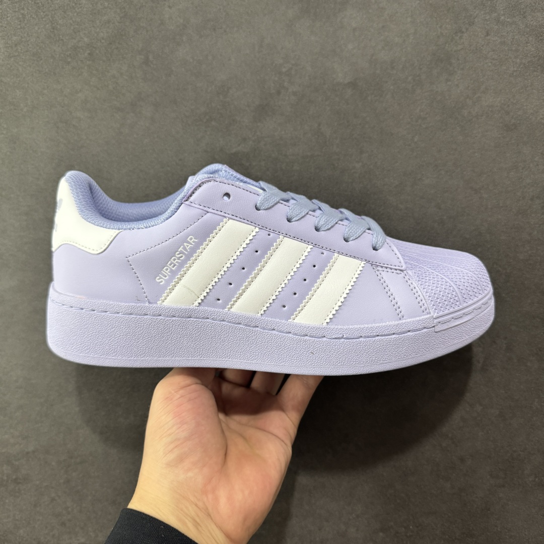 【GQ平台版福利】Adidas Originals Superstar XLG 贝壳头厚底休闲板鞋 原鞋开发 版型正确 细节无敌 清洁度完美 诠释最高工艺 尺码:36-45-选品中心