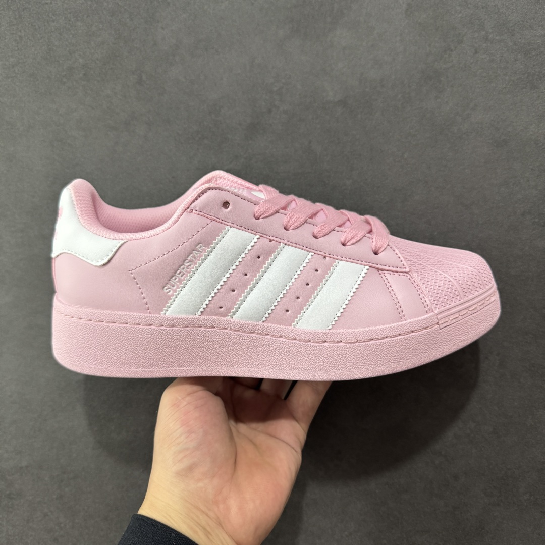 【GQ平台版福利】Adidas Originals Superstar XLG 贝壳头厚底休闲板鞋 原鞋开发 版型正确 细节无敌 清洁度完美 诠释最高工艺 尺码:36-45-选品中心