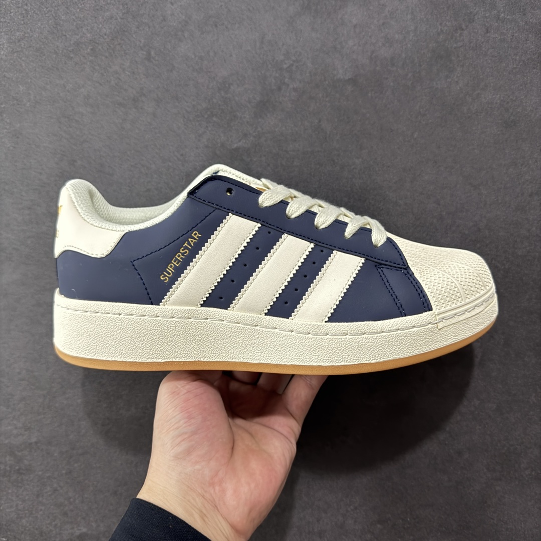 【GQ平台版福利】Adidas Originals Superstar XLG 贝壳头厚底休闲板鞋 原鞋开发 版型正确 细节无敌 清洁度完美 诠释最高工艺 尺码:36-45-选品中心