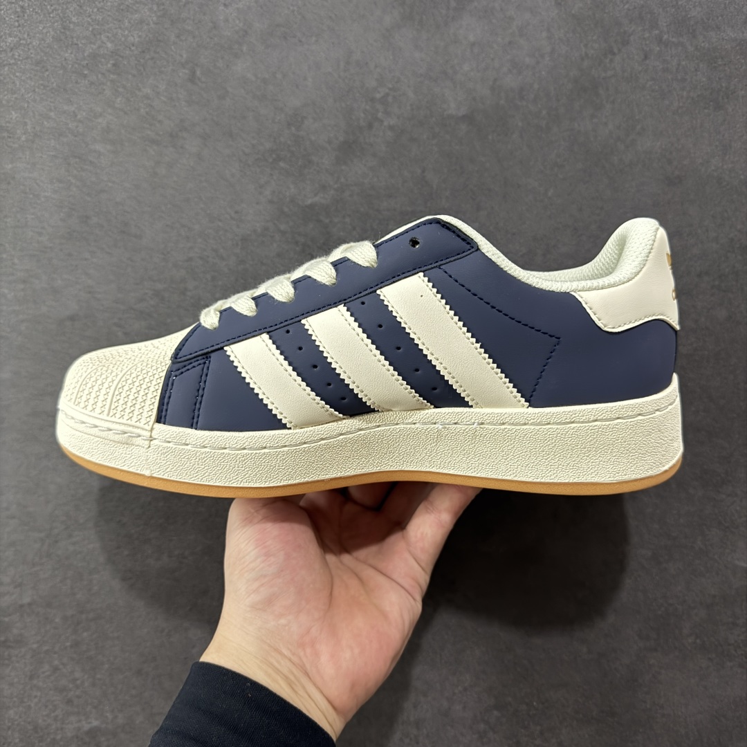 图片[2]-【GQ平台版福利】Adidas Originals Superstar XLG 贝壳头厚底休闲板鞋 原鞋开发 版型正确 细节无敌 清洁度完美 诠释最高工艺 尺码：36-45-选品中心
