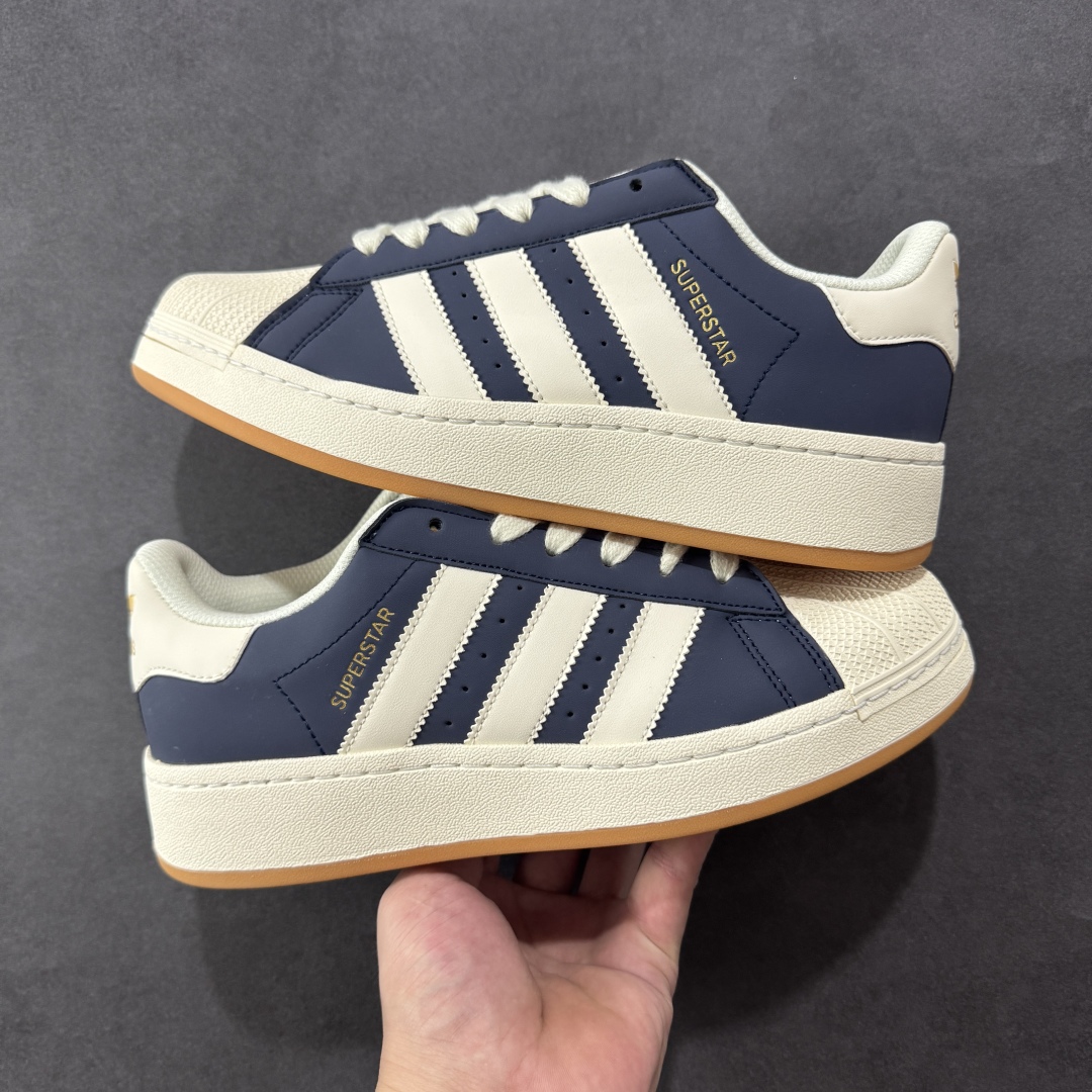 图片[2]-【GQ平台版福利】Adidas Originals Superstar XLG 贝壳头厚底休闲板鞋 原鞋开发 版型正确 细节无敌 清洁度完美 诠释最高工艺 尺码：36-45-选品中心