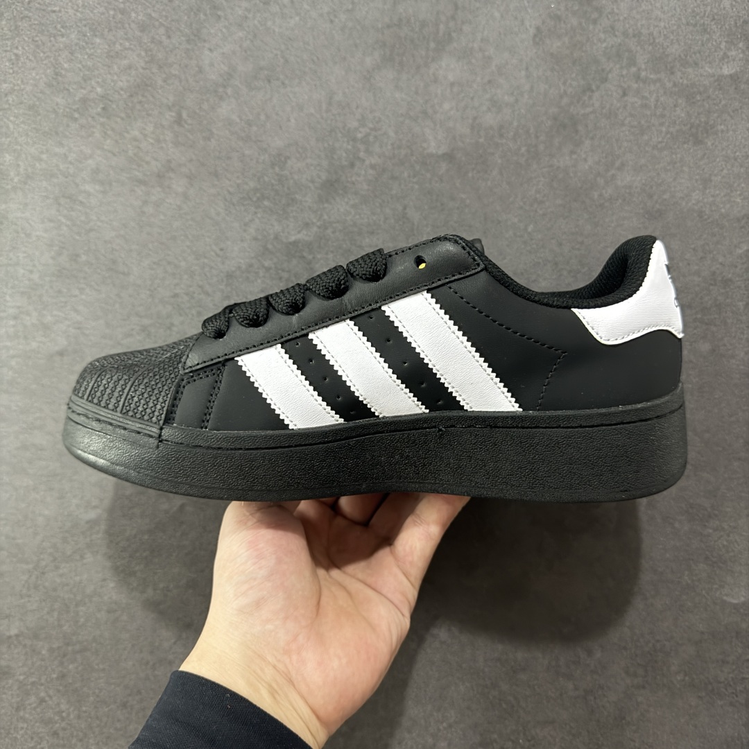 图片[2]-【GQ平台版福利】Adidas Originals Superstar XLG 贝壳头厚底休闲板鞋 原鞋开发 版型正确 细节无敌 清洁度完美 诠释最高工艺 尺码：36-45-选品中心