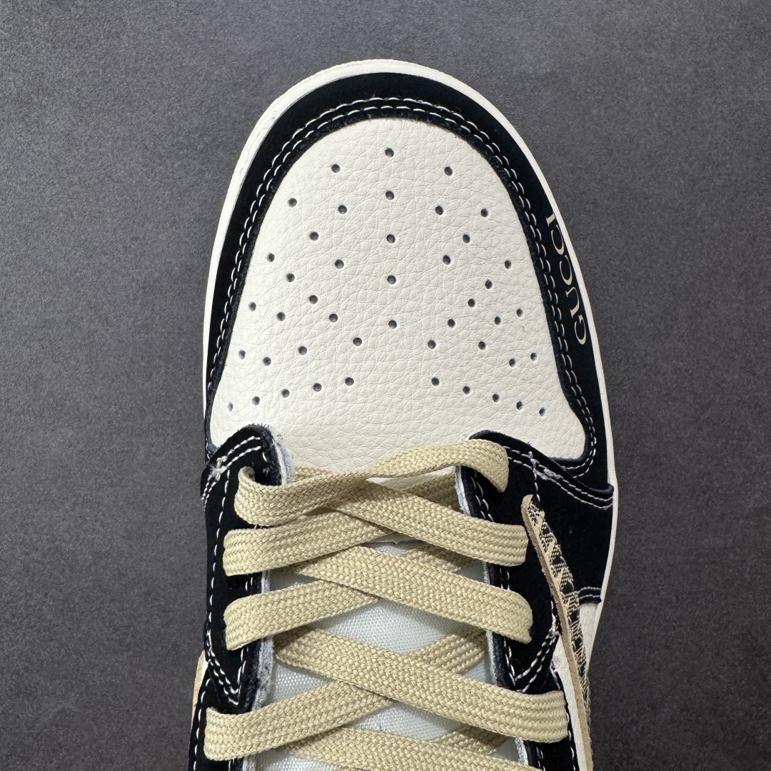 图片[8]-【定制版】Air Jordan 1 Low OG AJ1 乔1反转倒勾 X GUCCI联名款休闲运动篮球鞋 完美品质出货 鞋面切割工整 冲孔整齐干净 中底拉帮线 整体清洁度非常好 货号：XB1979-014 尺码：36 36.5 37.5 38 38.5 39 40 40.5 41 42 42.5 43 44 44.5 45 编码：CCB310320-选品中心
