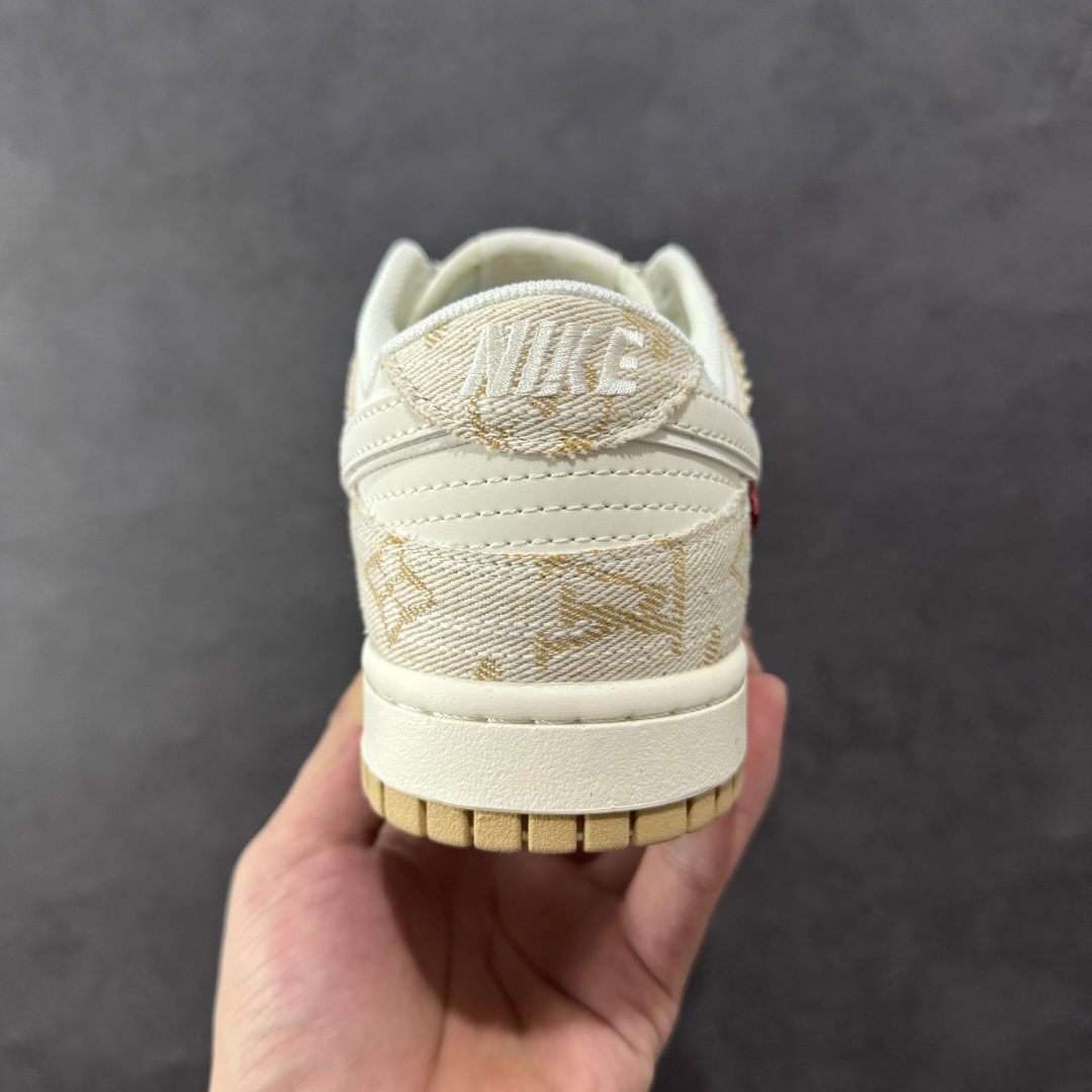 图片[4]-【定制版】Nike SB Dunk Low LV联名 卡其牛仔 周年高端定制 低帮休闲板鞋 YX5066-377 #定制鞋盒 大厂纯原品质出货 超高清洁度 皮料切割干净无任何毛边 细节完美 尺码：36 36.5 37.5 38 38.5 39 40 40.5 41 42 42.5 43 44 44.5 45 编码：HXSB330340-选品中心