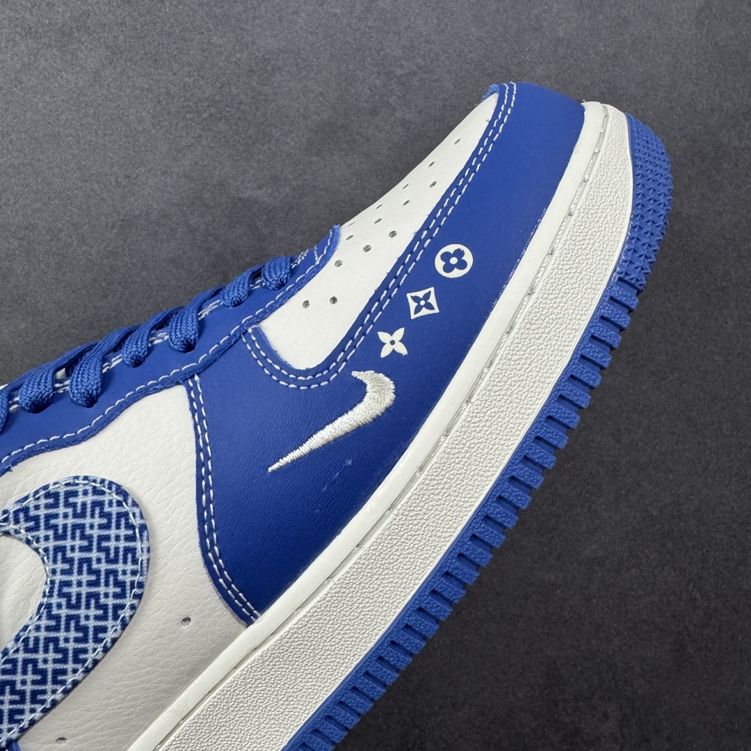 260 定制版NIke Air Force 1 '07 Low “LV联名——花纹蓝勾”空军一号 低帮 运动鞋 休闲鞋 KK1988-092