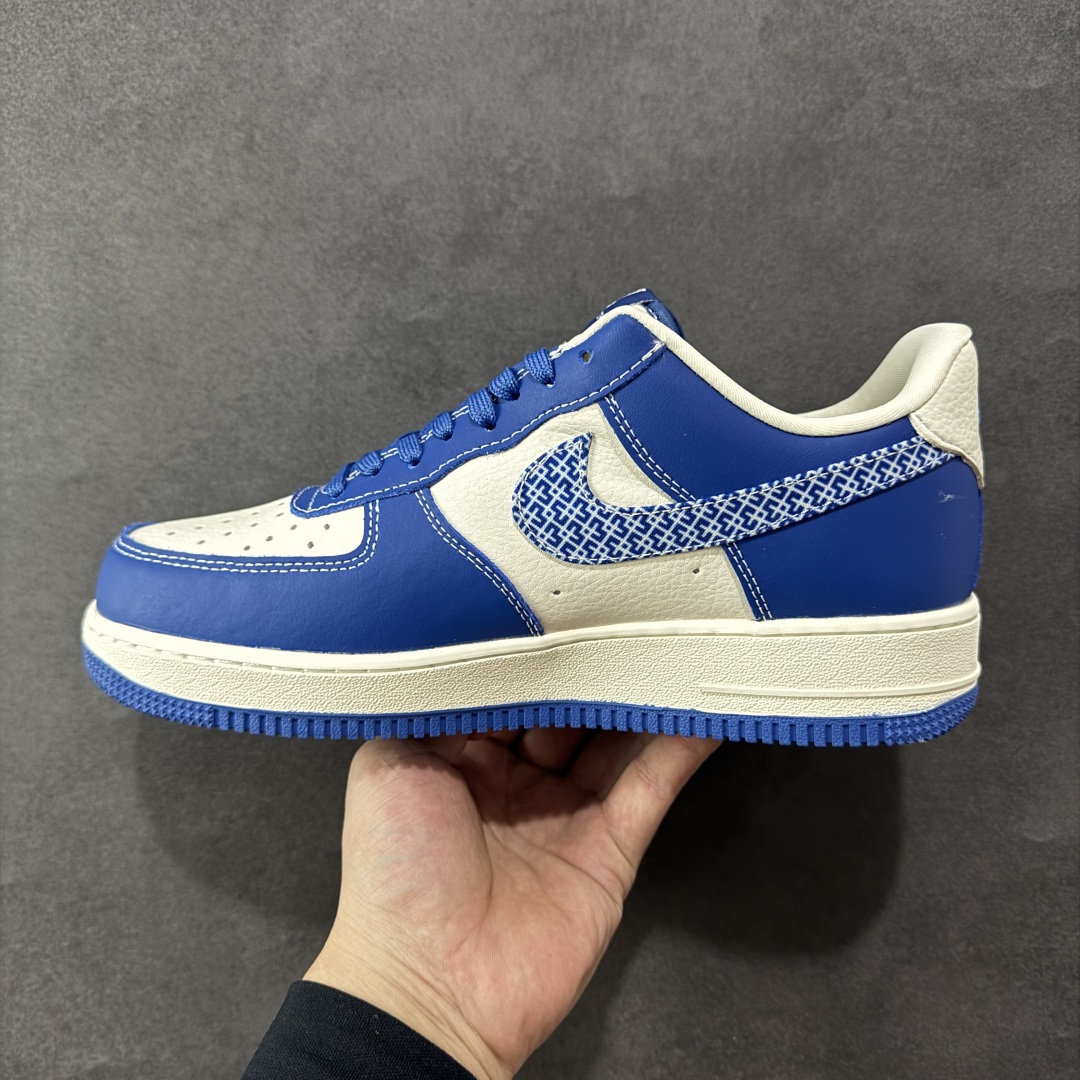 260 定制版NIke Air Force 1 '07 Low “LV联名——花纹蓝勾”空军一号 低帮 运动鞋 休闲鞋 KK1988-092