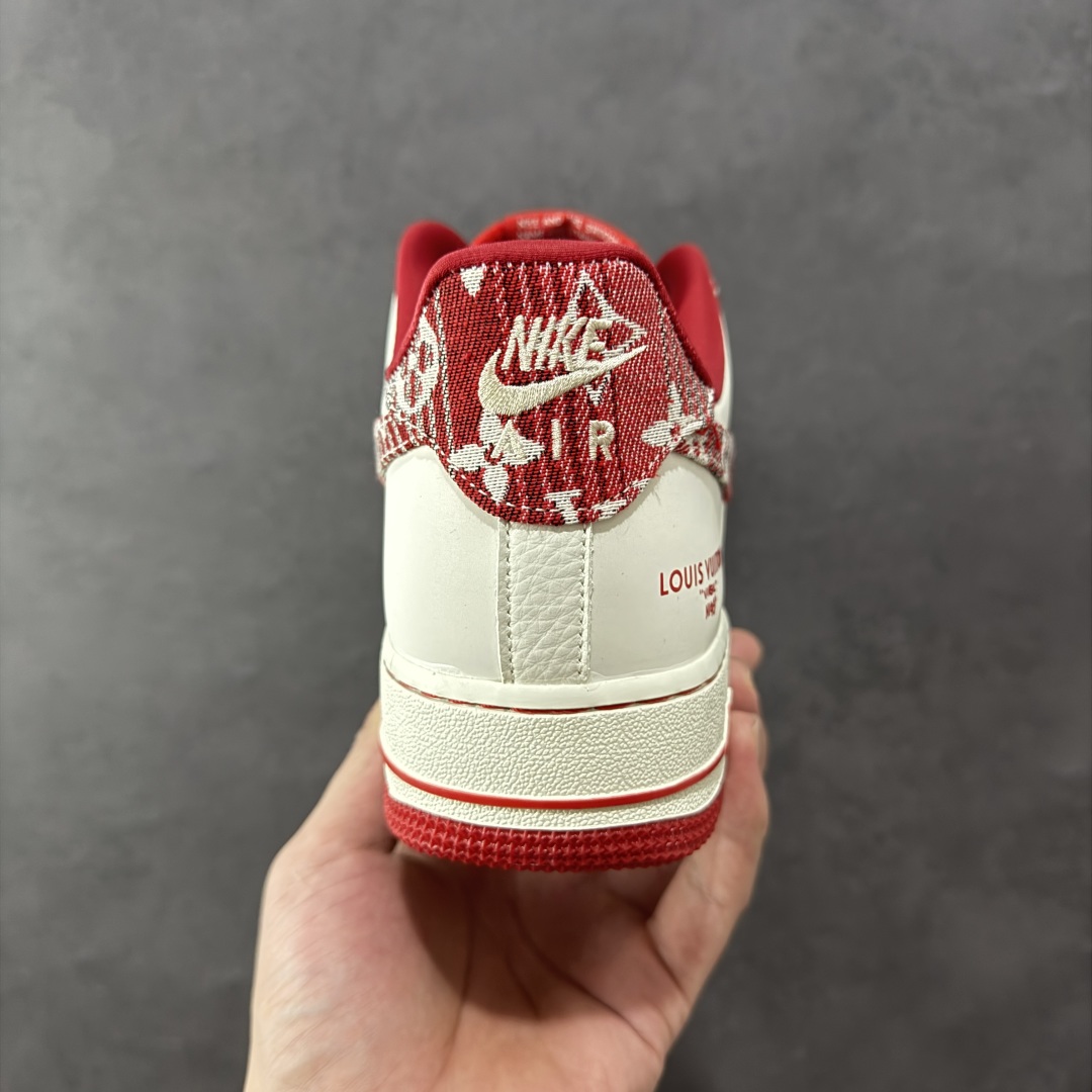 定制版Nike Air Force 1'07 Low LV联名 灰红牛仔 空军一号低帮休闲板鞋  SC9207-541