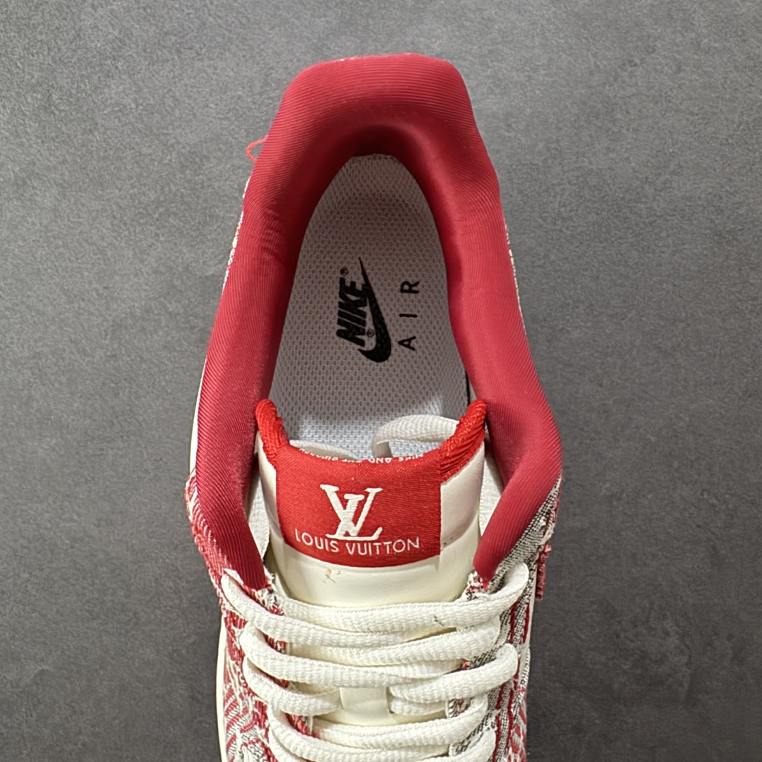 定制版Nike Air Force 1'07 Low LV联名 灰红牛仔 空军一号低帮休闲板鞋  SC9207-541