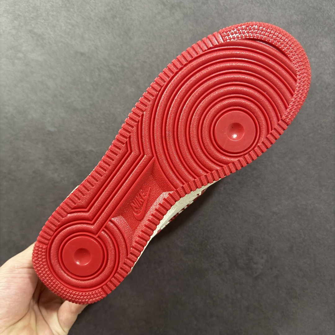 定制版Nike Air Force 1'07 Low LV联名 灰红牛仔 空军一号低帮休闲板鞋  SC9207-541