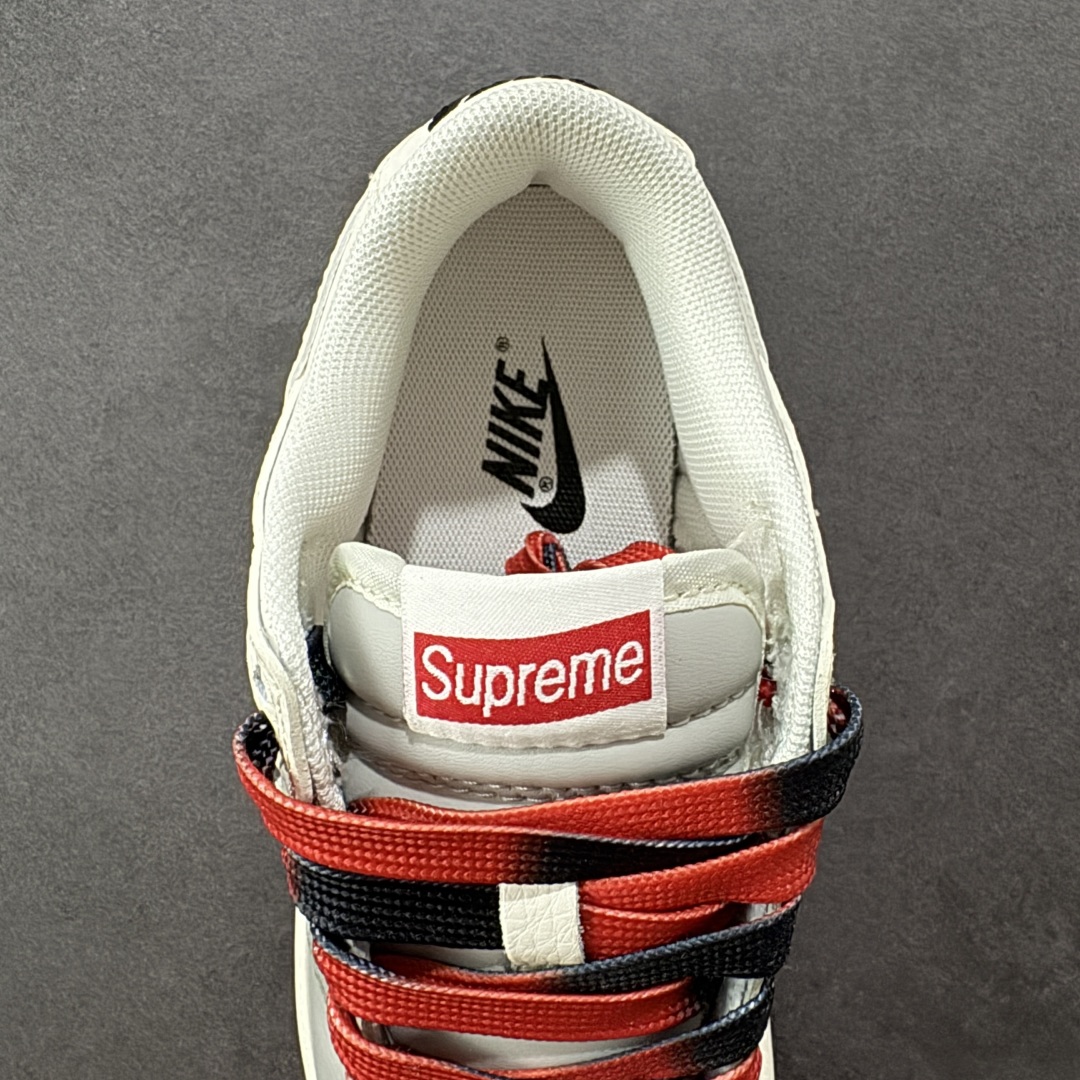 图片[7]-280💰【定制版】Nike SB Dunk Low Supreme联名 双拼米灰三勾 高端定制 低帮休闲板鞋 #大厂纯原品质出货 定制鞋盒 超高清洁度 皮料切割干净无任何毛边 细节完美 货号：QW5836-010 尺码：36 36.5 37.5 38 38.5 39 40 40.5 41 42 42.5 43 44 44.5 45-选品中心