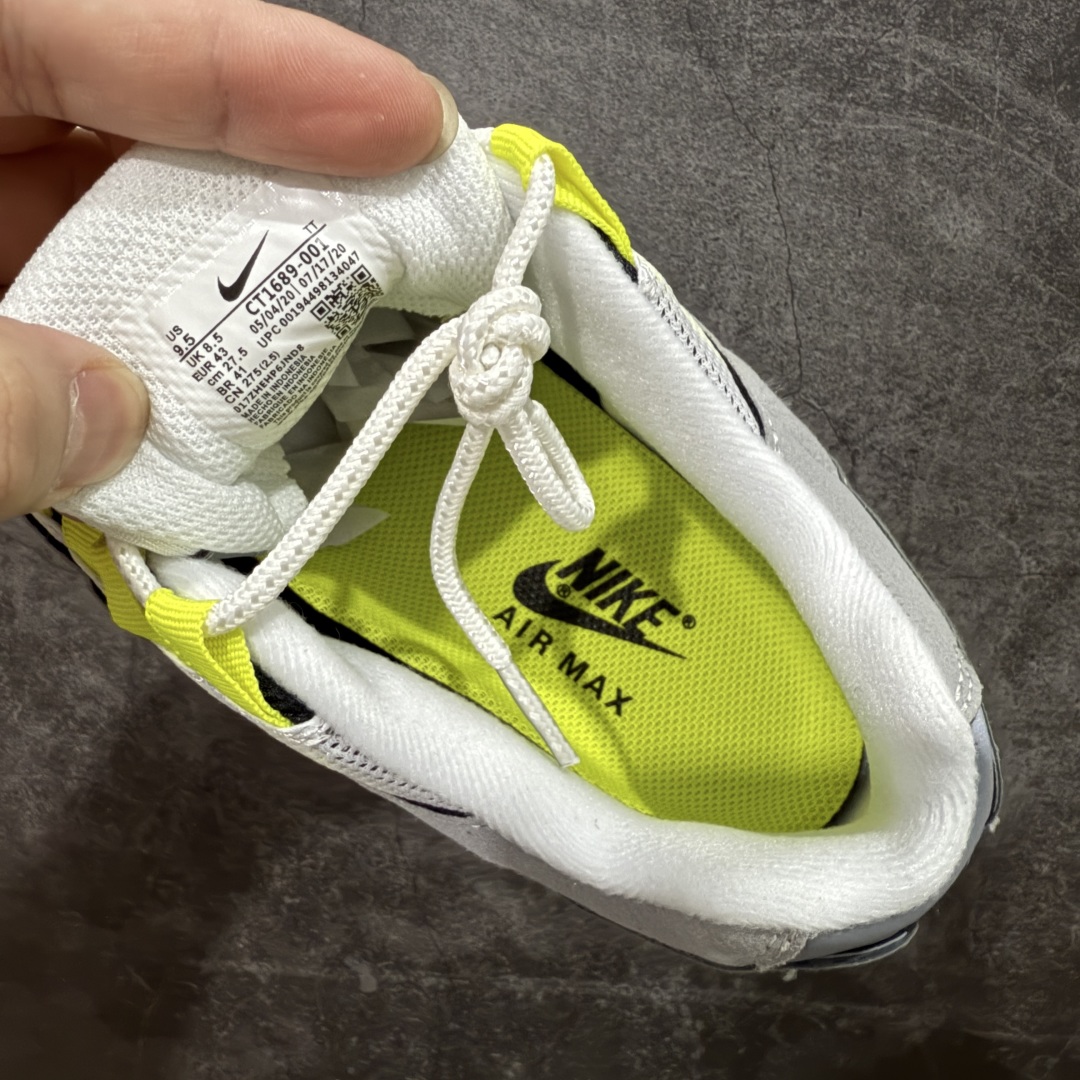 图片[7]-【EM纯原/小绿x】NK Air Max 95 OG 联名复古舒适气垫运动鞋 CT1689-001 全部配色 原鞋开发生产 高度还原 一眼ZP既视感 男女鞋真标半码制 原楦原纸版数据开发 环保进口透气牛皮革材质 高弹EVA缓震中底组合开窗式Air气垫装置 外置防滑耐磨橡胶外底❗ 尺码：36 37.5 38 38.5 39 40 40.5 41 42 42.5 43 44 44.5 45 46 47.5-选品中心