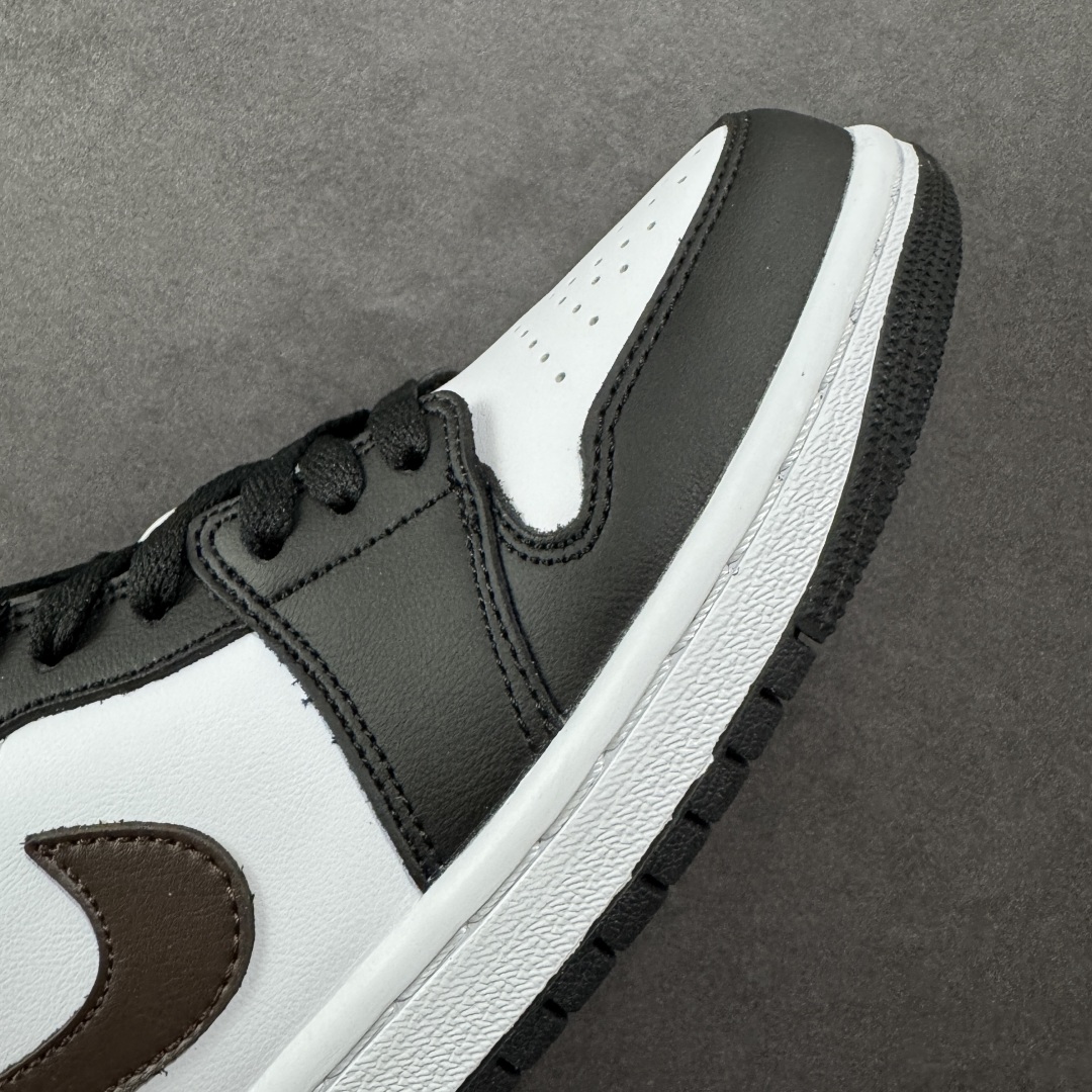 图片[5]-【K版】Air Jordan AJ1 Low 低帮 黑白棕 IQ3393-010 全新流水线出品 市场第二梯队最强版 全部原鞋开发 原楦原纸板开发 全鞋电脑针车 原厂内置全掌气垫 原盒内在原标 唯一Zp原版鞋带绑法 免检产品 全新2022版型 全头层皮料 完美零毛边处理 原厂配置全掌气垫 价格定位良心 新配色陆续出货 尺码：36 36.5 37.5 38 38.5 39 40 40.5 41 42 42.5 43 44 44.5 45 46-选品中心