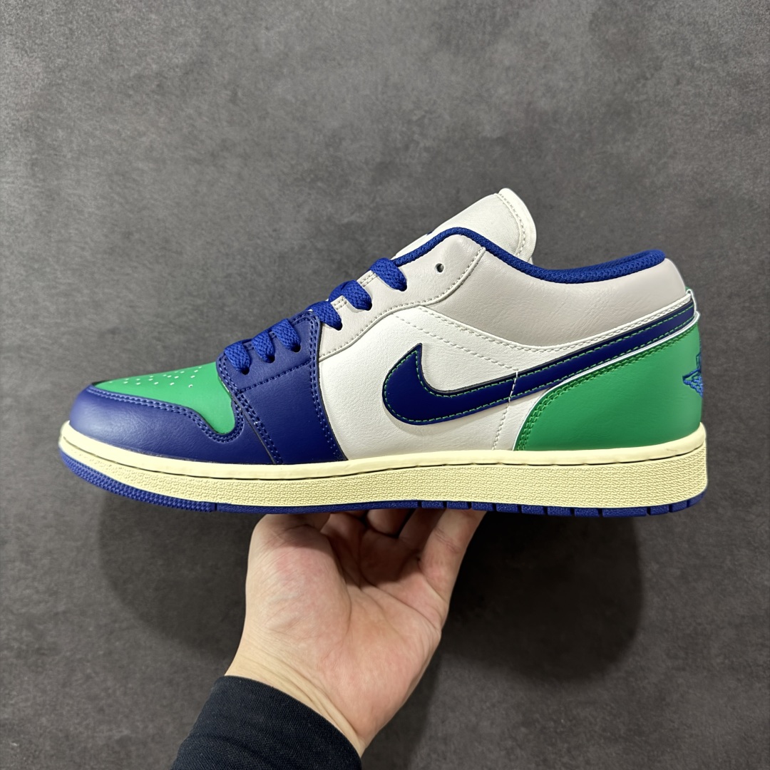 图片[2]-【K版】Air Jordan AJ1 Low 低帮 白蓝绿 553558-147 全新流水线出品 市场第二梯队最强版 全部原鞋开发 原楦原纸板开发 全鞋电脑针车 原厂内置全掌气垫 原盒内在原标 唯一Zp原版鞋带绑法 免检产品 全新2022版型 全头层皮料 完美零毛边处理 原厂配置全掌气垫 价格定位良心 新配色陆续出货 尺码：36 36.5 37.5 38 38.5 39 40 40.5 41 42 42.5 43 44 44.5 45 46-选品中心