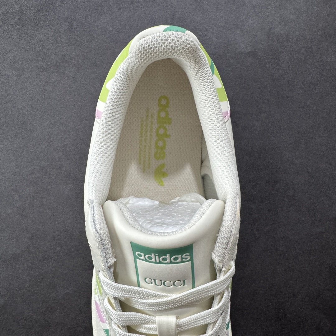 图片[7]-【定制版】AD Originals Superstar x GUCCI 白绿 采用全新头层拼接皮革材质 后跟采用特色3D立体印字 渠道正品订单 诠释市场最高工艺水平 全鞋进口头层皮料打造 区别市面普通真标版本，进出专柜无压力 货号：DS0024 尺码：36-45-选品中心