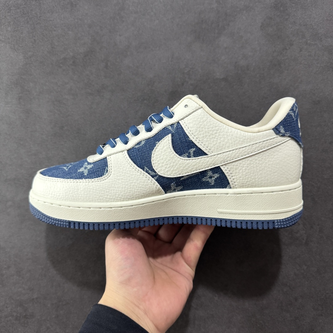 图片[2]-【定制版】Nike Air Force 1\’07 Low LV联名 白蓝牛仔 空军一号低帮休闲板鞋  #原楦头原纸板 原装鞋盒 定制五金配件 内置全掌气垫 原厂鞋底 货号：SC9207-536  尺码：36 36.5 37.5 38 38.5 39 40 40.5 41 42 42.5 43 44 44.5 45-选品中心