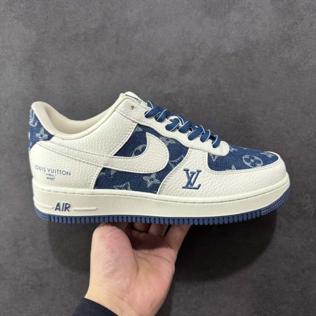 【定制版】Nike Air Force 1\'07 Low LV联名 白蓝牛仔 空军一号低帮休闲板鞋  #原楦头原纸板 原装鞋盒 定制五金配件 内置全掌气垫 原厂鞋底 货号:SC9207-536  尺码:36 36.5 37.5 38 38.5 39 40 40.5 41 42 42.5 43 44 44.5 45-选品中心