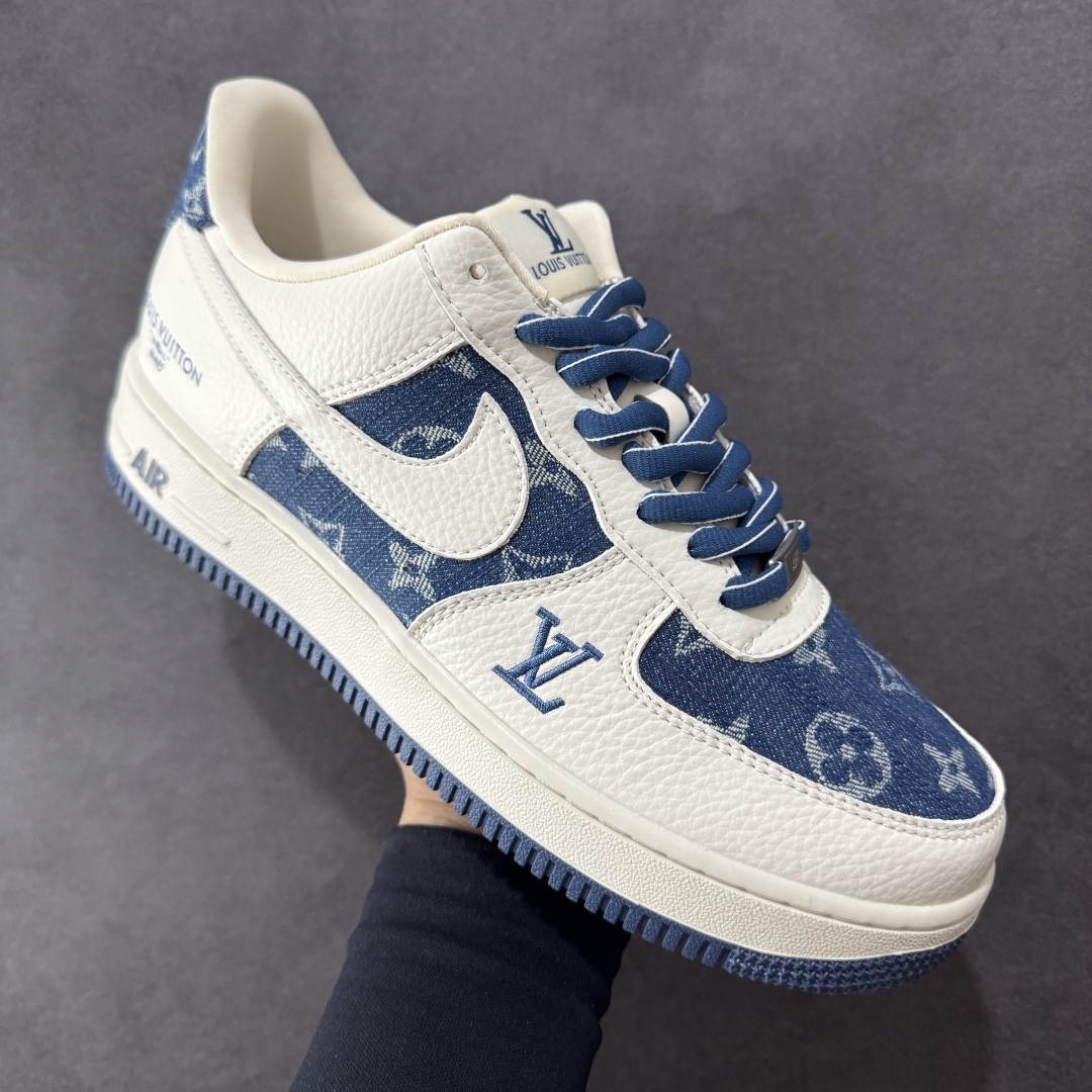 图片[3]-【定制版】Nike Air Force 1\’07 Low LV联名 白蓝牛仔 空军一号低帮休闲板鞋  #原楦头原纸板 原装鞋盒 定制五金配件 内置全掌气垫 原厂鞋底 货号：SC9207-536  尺码：36 36.5 37.5 38 38.5 39 40 40.5 41 42 42.5 43 44 44.5 45-选品中心