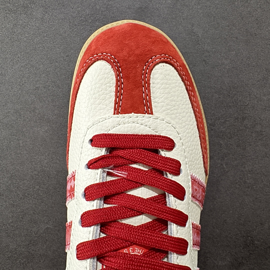 图片[8]-【定制版】adidas originals Samba OG x Louis Vuitton 红白 桑巴舞系列复古经典轻便板鞋 此款以简约大方的造型设计 给人以随性休闲的时尚格调 穿着舒适轻便，运动灵活自如 满足日常个性穿搭 货号：DX0008 尺码：36 36.5 37 38 38.5 39 40 40.5 41 42 42.5 43 44 44.5 45-选品中心