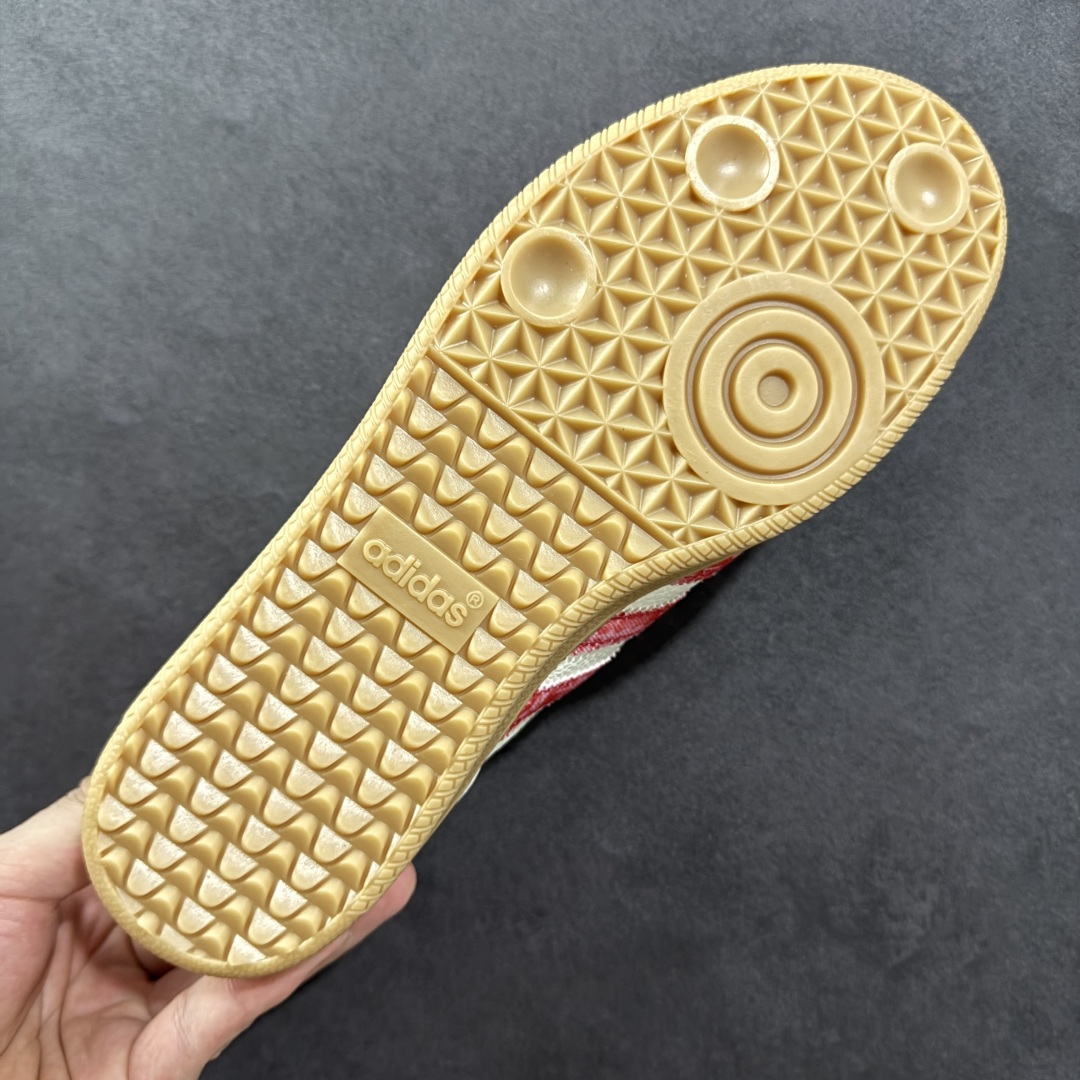 图片[9]-【定制版】adidas originals Samba OG x Louis Vuitton 红白 桑巴舞系列复古经典轻便板鞋 此款以简约大方的造型设计 给人以随性休闲的时尚格调 穿着舒适轻便，运动灵活自如 满足日常个性穿搭 货号：DX0008 尺码：36 36.5 37 38 38.5 39 40 40.5 41 42 42.5 43 44 44.5 45-选品中心