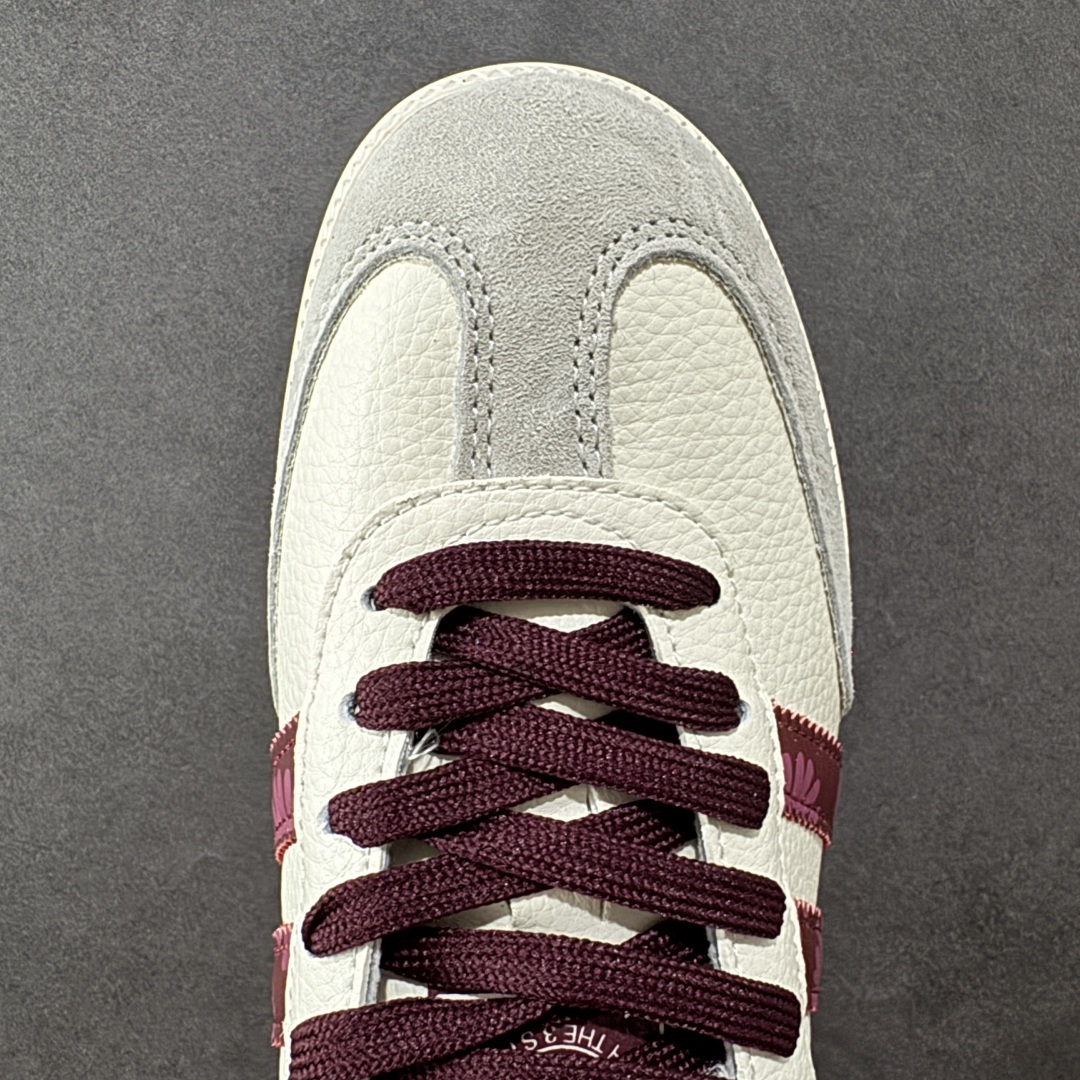 220 定制版adidoriginals Samba OG 小雏菊 灰白 桑巴舞系列复古经典轻便板鞋 DX0009