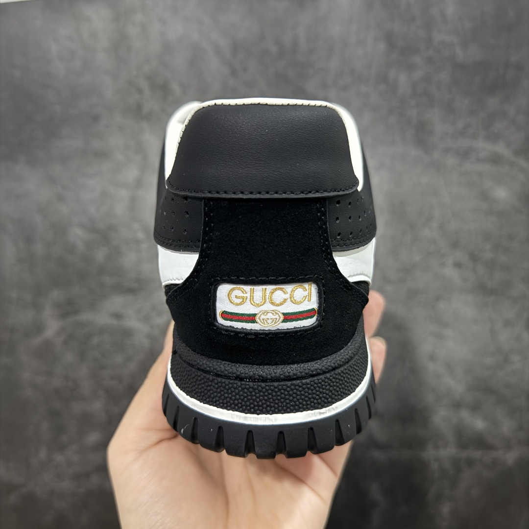 
【莞产礼盒版】古驰Gucci Re-Web Leather Sneakers 系列低帮复古百搭训练休闲