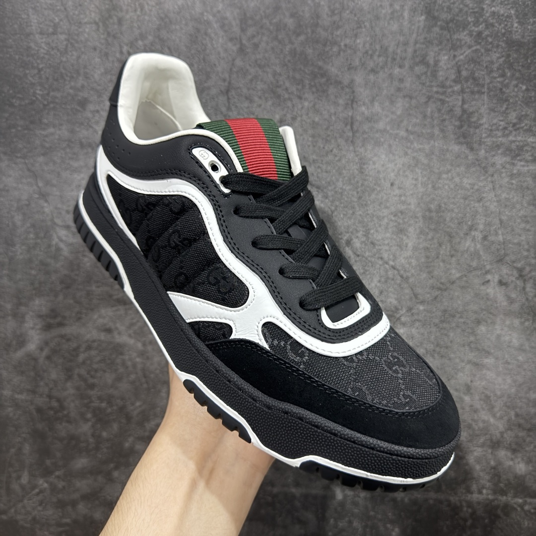 
【莞产礼盒版】古驰Gucci Re-Web Leather Sneakers 系列低帮复古百搭训练休闲