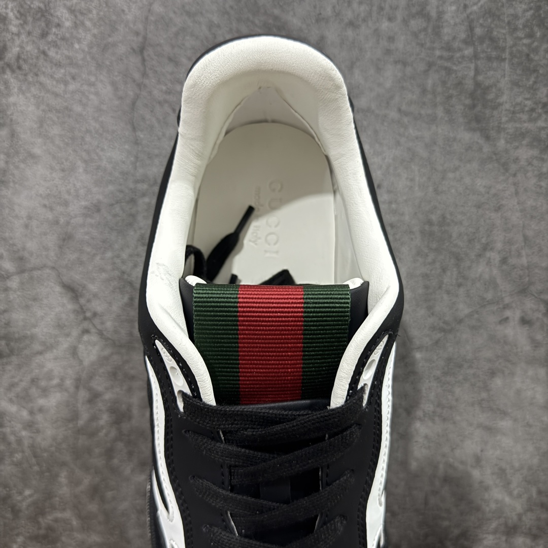 
【莞产礼盒版】古驰Gucci Re-Web Leather Sneakers 系列低帮复古百搭训练休闲