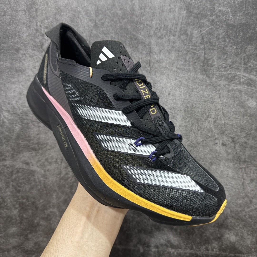 HD真碳组合底adidAdizero Adios Pro 3 舒适百搭减震防滑耐磨 低帮 碳板 马拉松跑步鞋  IG6439