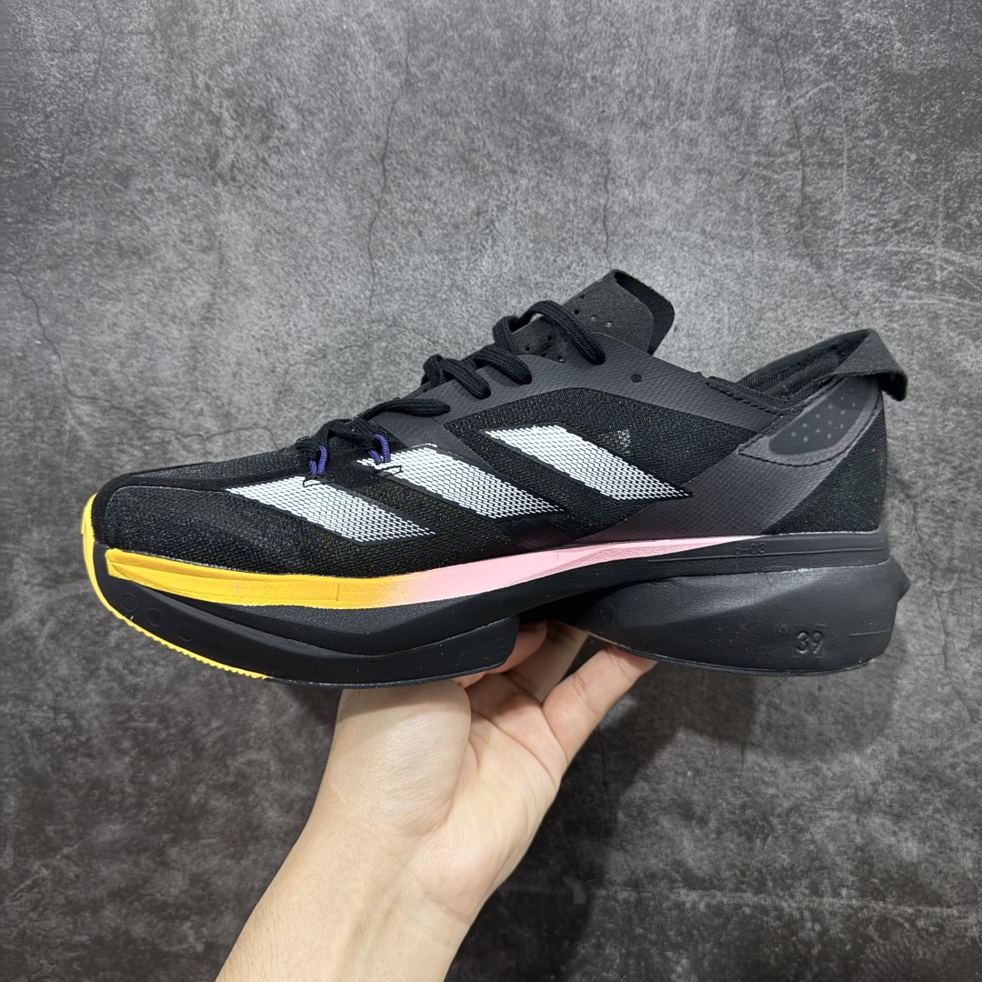 HD真碳组合底adidAdizero Adios Pro 3 舒适百搭减震防滑耐磨 低帮 碳板 马拉松跑步鞋  IG6439
