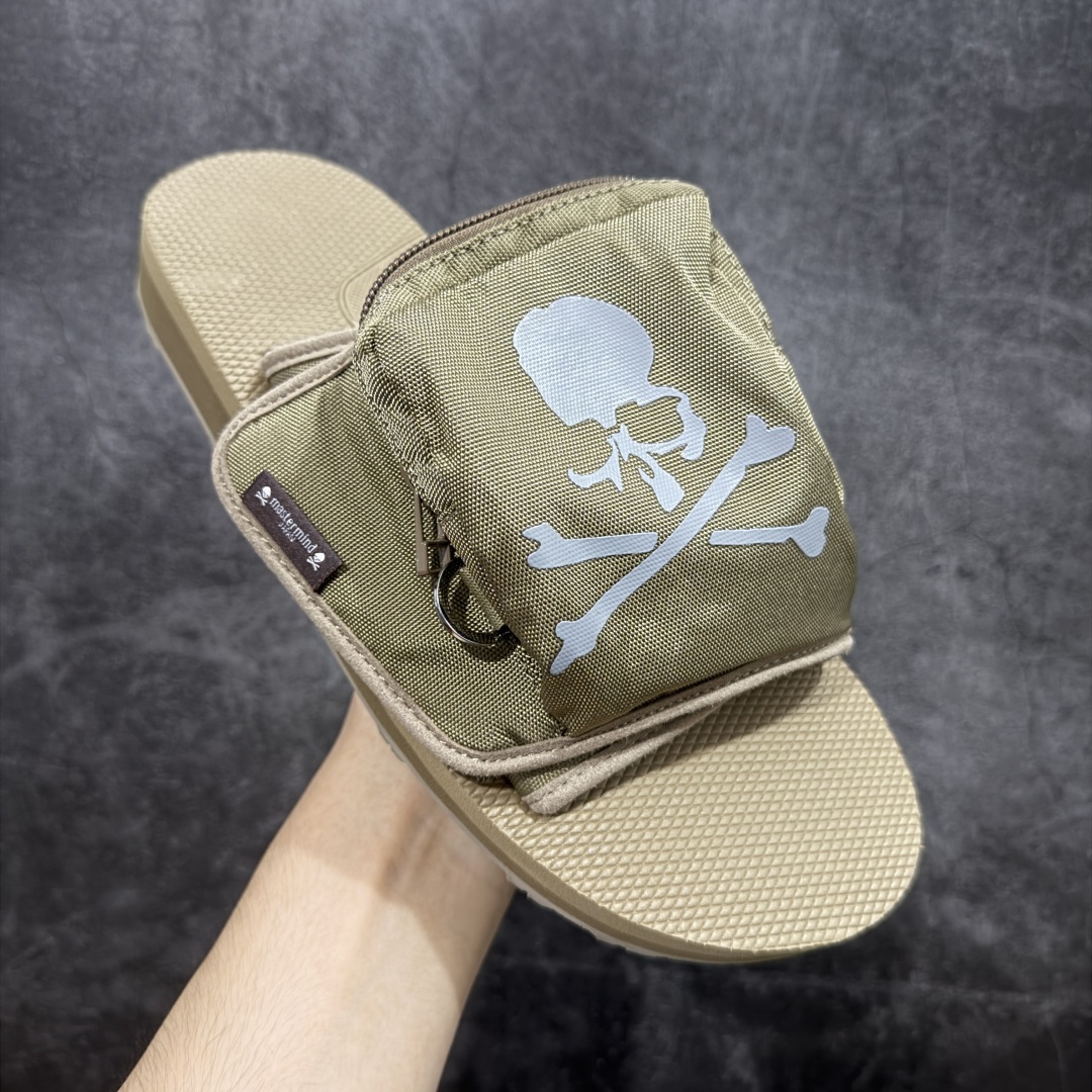 Mastermind JAPAN x Suicoke MMJ联名骷髅标志刺绣露趾时尚凉拖
master