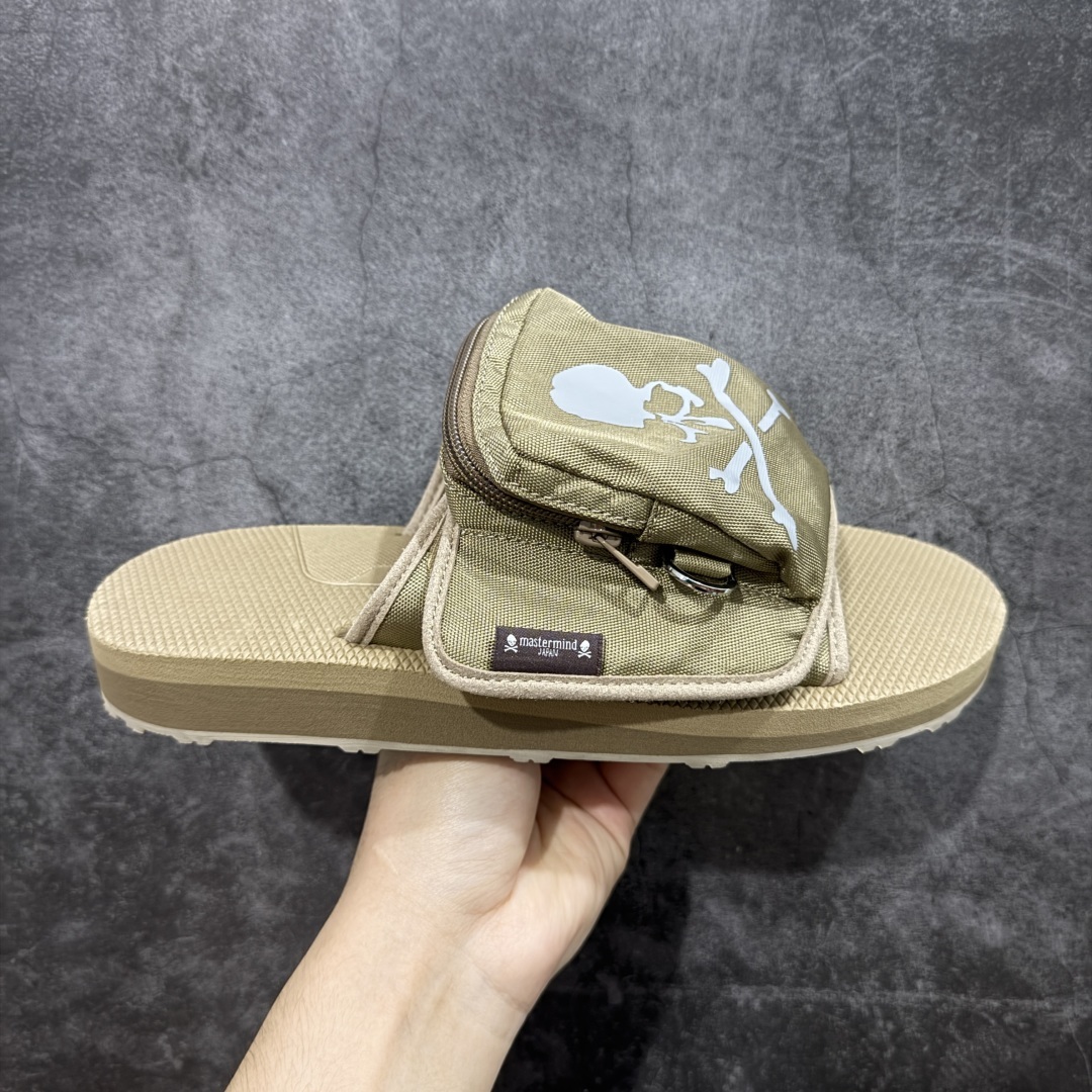 Mastermind JAPAN x Suicoke MMJ联名骷髅标志刺绣露趾时尚凉拖
master