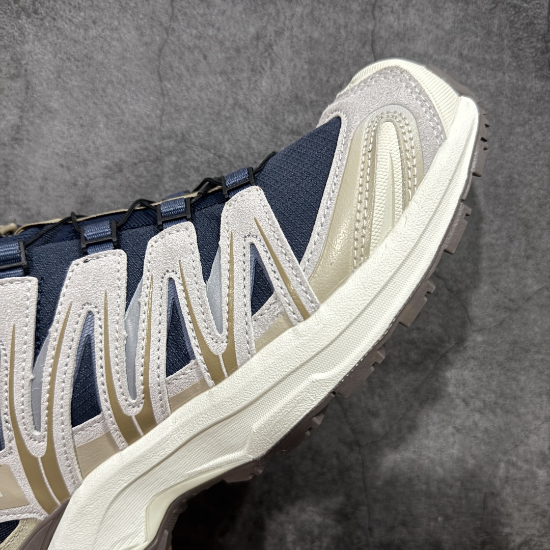 图片[6]-【纯原W1版】SALOMON XA Pro 3D Suede 深夜蓝 477918 萨洛蒙潮流越野机能户外功能鞋 纯原外贸平台特供订单 耗时半年巨作 全套原纸板楦头开发 原厂特供网布配套加持 确保原汁原味 完美呈现版型 原档数据独家私模五层组合大底 男女鞋同步官方开发 原装Ortholite轻量化鞋垫 中底布带钢印编号 原厂TPU锁扣 进口港宝加持 后跟自然饱满 还原公司包裹性 鞋面采用SENSIFT贴合技术 全方位贴合包裹脚型 鞋跟部鞋底牵引设计 提供强大的抓地性能 更适应野外崎岖不平的道路 其3D ADVANCED CHASSIS底盘 材料轻量大化 钉齿设计更具稳定性 防护性 鞋底易磨损区运用CONTAGRIP高耐磨材料 应对城市硬质路面长距离跑考验 尺码：36 36.5 37.5 38 38.5 39 40 40.5 41 42 42.5 43 44 44.5 45-选品中心