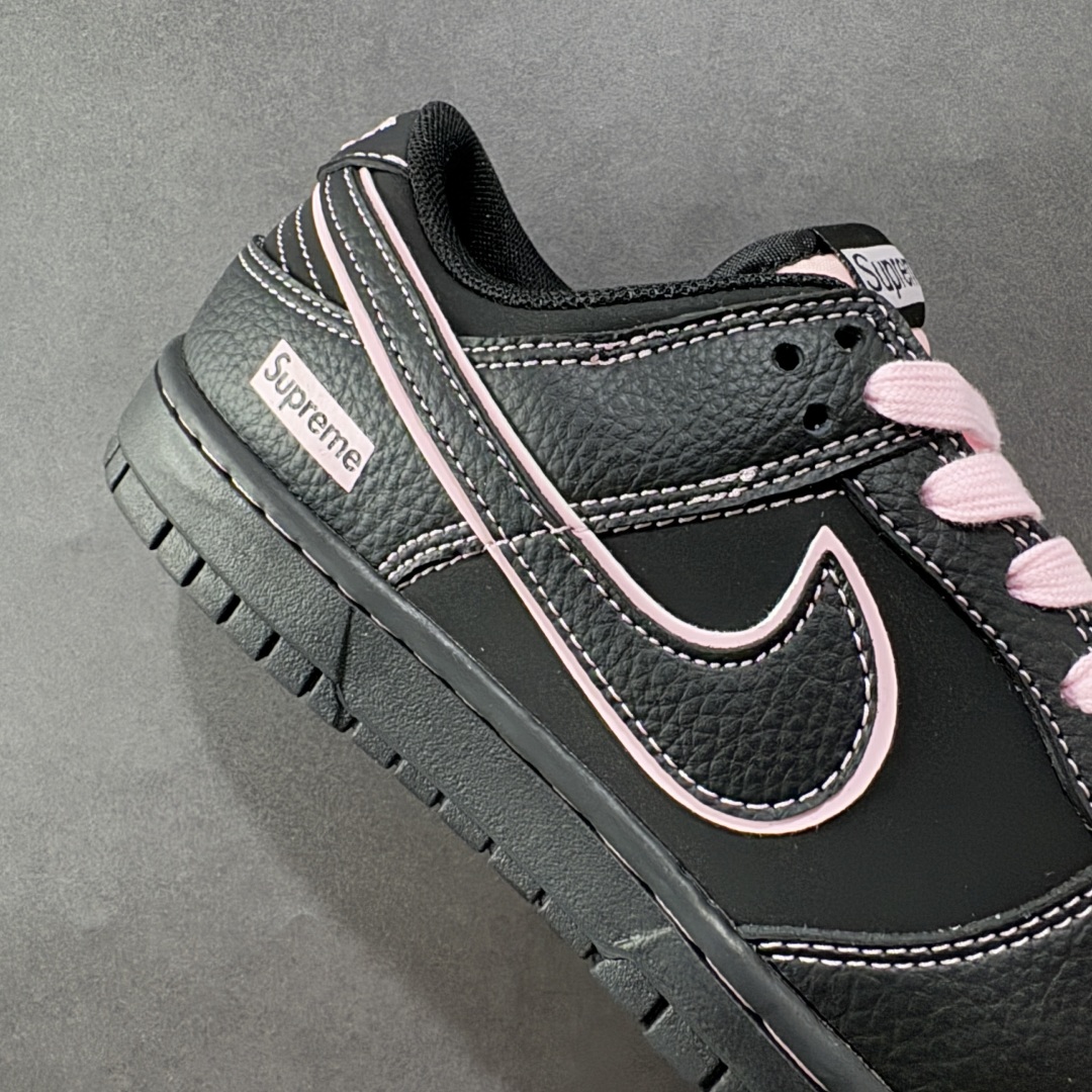 280 定制版Nike SB Dunk Low Supreme联名 全黑米线 高端定制 低帮休闲板鞋 QW5836-014