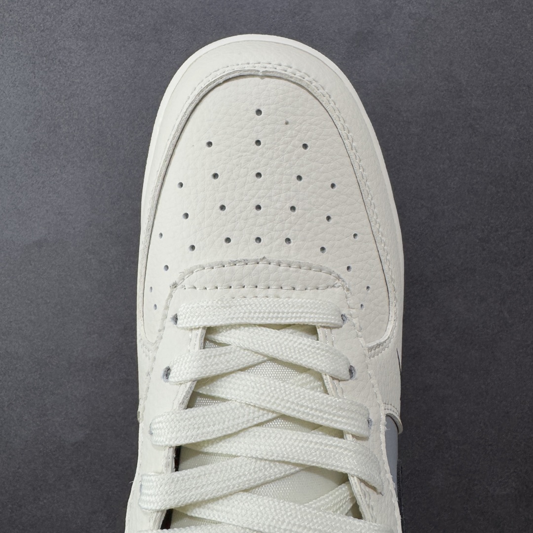 定制版Nike Air Force 1 '07 Low “巴黎世家联名——米灰黑生胶”空军一号 低帮 运动鞋  HJ3318-005