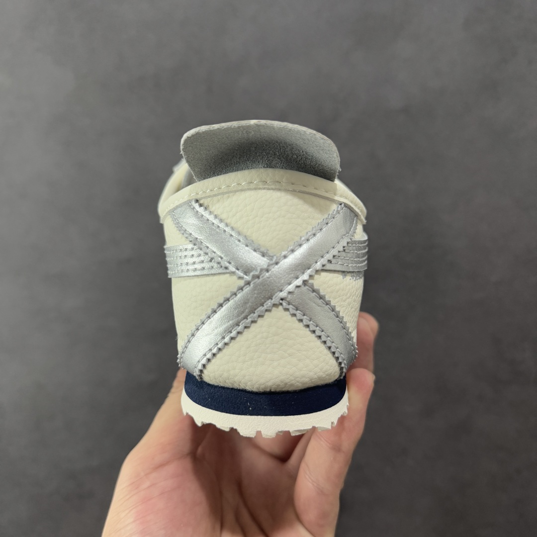 定制版OnitsukaTiger 鬼冢虎 LV联名 低帮运动休闲鞋 藏蓝银撞色条纹配色  DL408-143