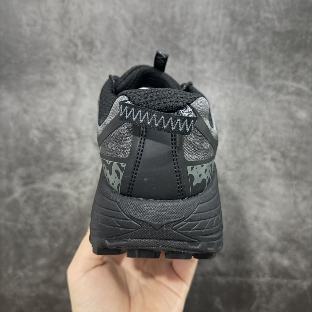 
【GX越南版】HOKA ONE ONE Mafate Three 2舒适耐磨低帮跑步鞋男女同款黑色 