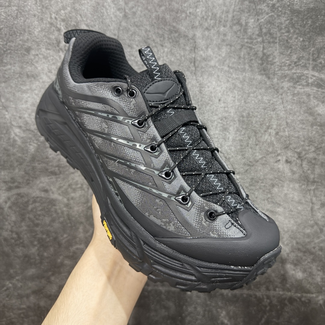  
【GX越南版】HOKA ONE ONE Mafate Three 2舒适耐磨低帮跑步鞋男女同款黑色 