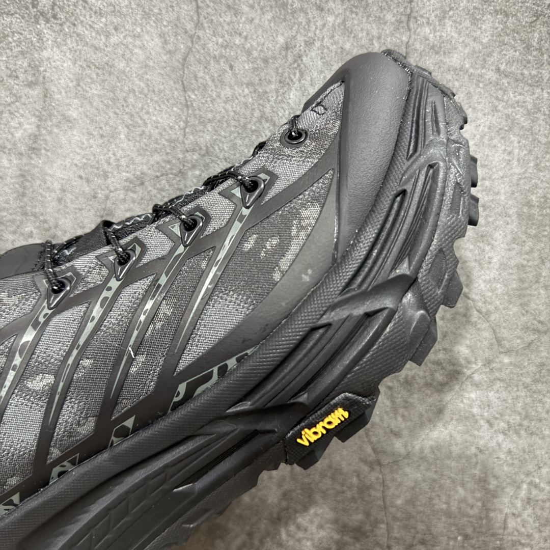  
【GX越南版】HOKA ONE ONE Mafate Three 2舒适耐磨低帮跑步鞋男女同款黑色 