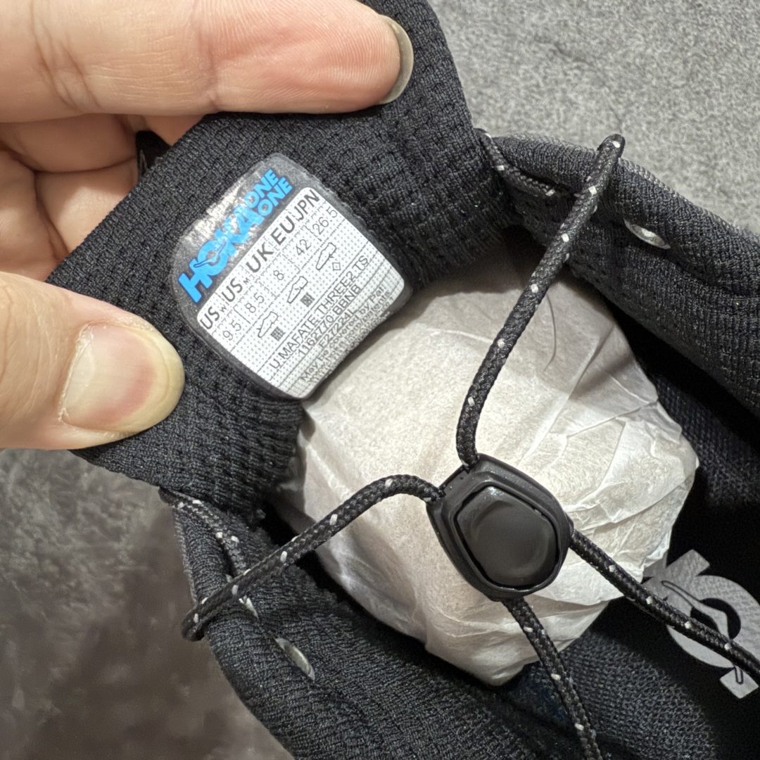  
【GX越南版】HOKA ONE ONE Mafate Three 2舒适耐磨低帮跑步鞋男女同款黑色 