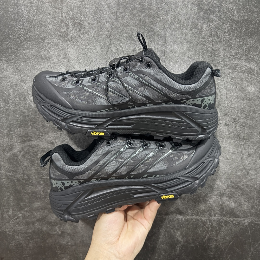  
【GX越南版】HOKA ONE ONE Mafate Three 2舒适耐磨低帮跑步鞋男女同款黑色 