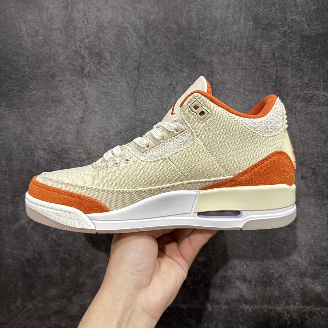纯原F版Air Jordan AJ3 RETRO 乔丹篮球鞋男女运动鞋潮流板鞋 米橙 IH7694-200
