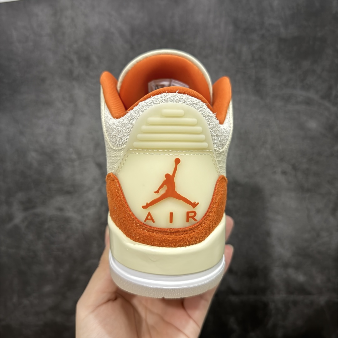 纯原F版Air Jordan AJ3 RETRO 乔丹篮球鞋男女运动鞋潮流板鞋 米橙 IH7694-200