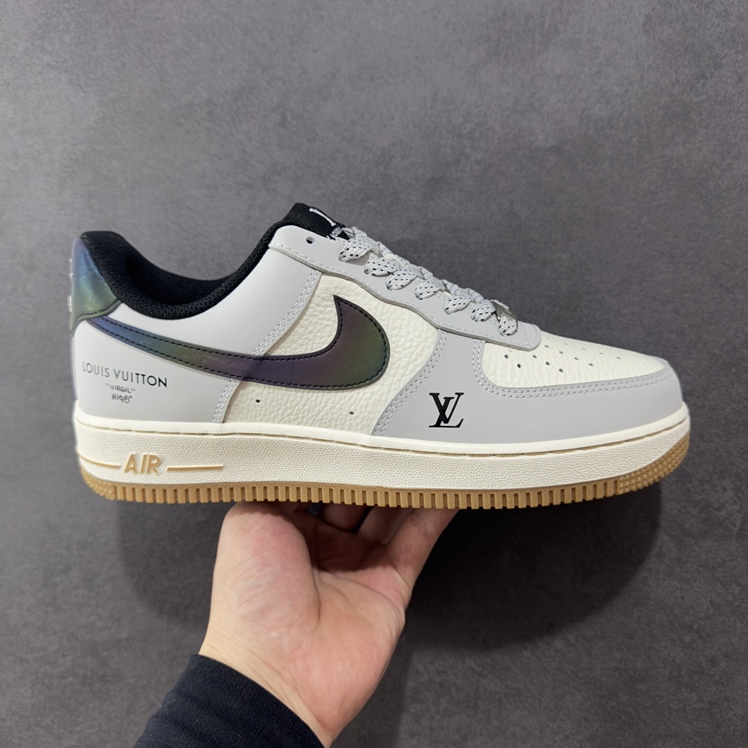 
【定制版】Nike Air Force 1'07 Low LV联名 灰白镭射渐变 空军一号低帮休闲板鞋