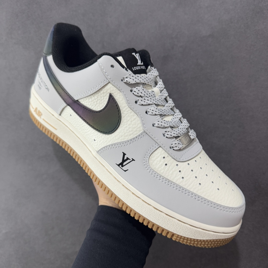 
【定制版】Nike Air Force 1'07 Low LV联名 灰白镭射渐变 空军一号低帮休闲板鞋