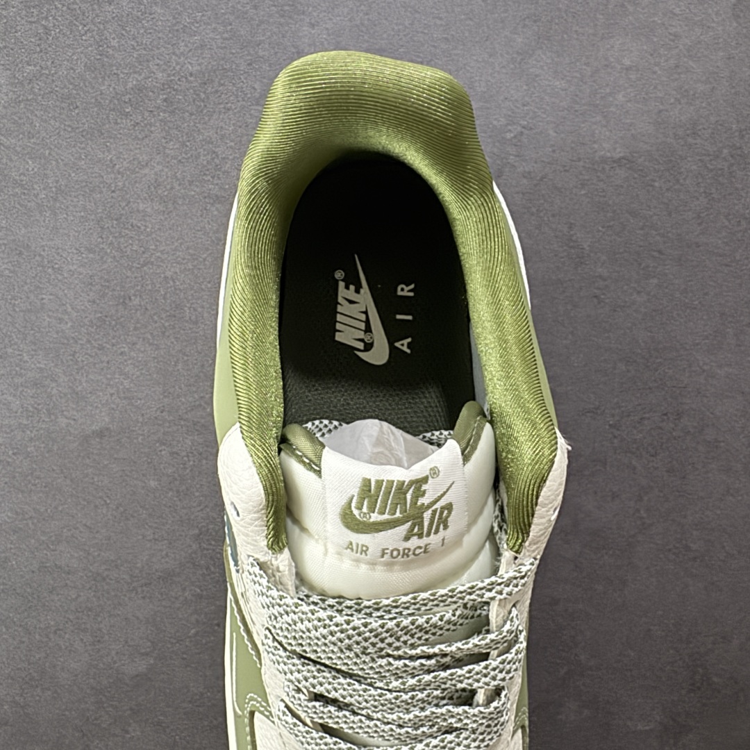 定制版Nike Air Force 1'07 Low 古驰联名 草绿 空军一号低帮休闲板鞋  KK1988-094