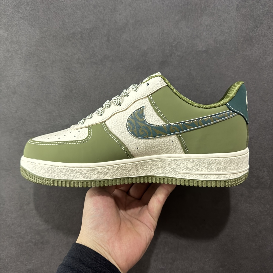 定制版Nike Air Force 1'07 Low 古驰联名 草绿 空军一号低帮休闲板鞋  KK1988-094