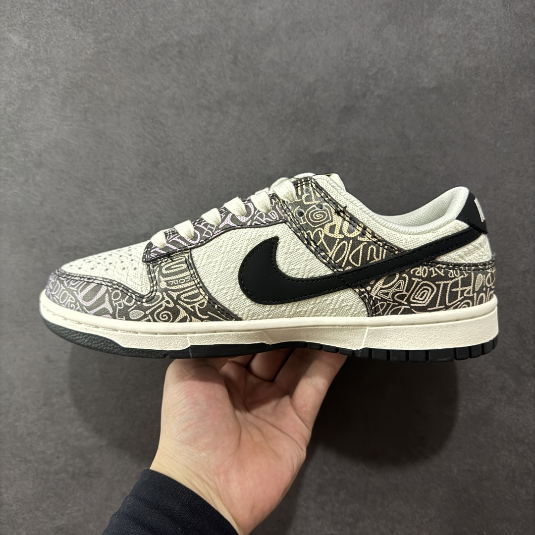 
【定制版】Nike SB Dunk Low “Dior 联名—白紫渐变四勾”高端定制 低帮休闲板鞋 
