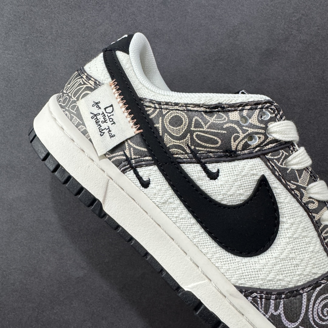 
【定制版】Nike SB Dunk Low “Dior 联名—白紫渐变四勾”高端定制 低帮休闲板鞋 
